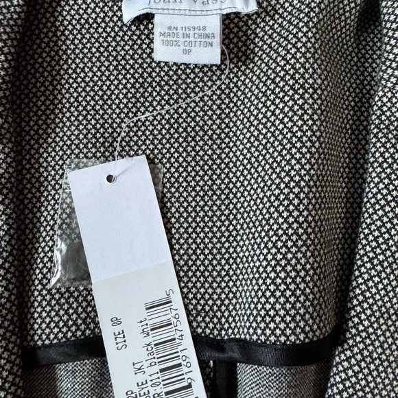 Joan Vass Herringbone Blazer -NWT - Picture 4 of 4
